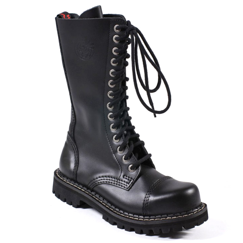 Angry Itch 14 Eye Gothic Punk Army Ranger Leather Boots Wonderland 13 Store