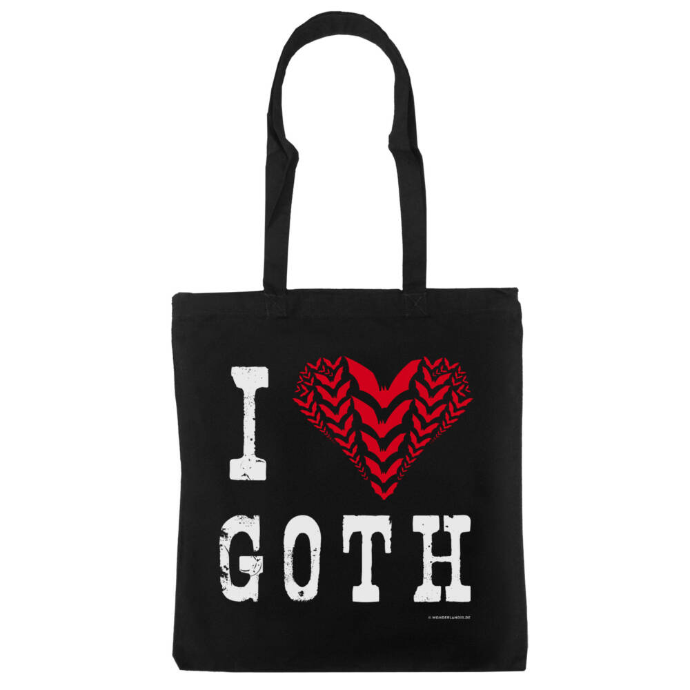 Wonderland 13 Tote Bag I Love Goth
