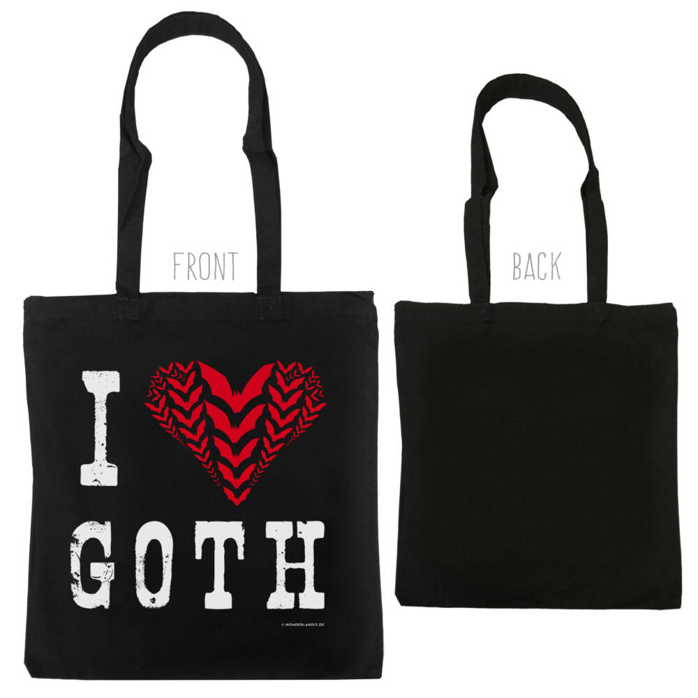 Wonderland 13 Tote Bag I Love Goth - Image 2