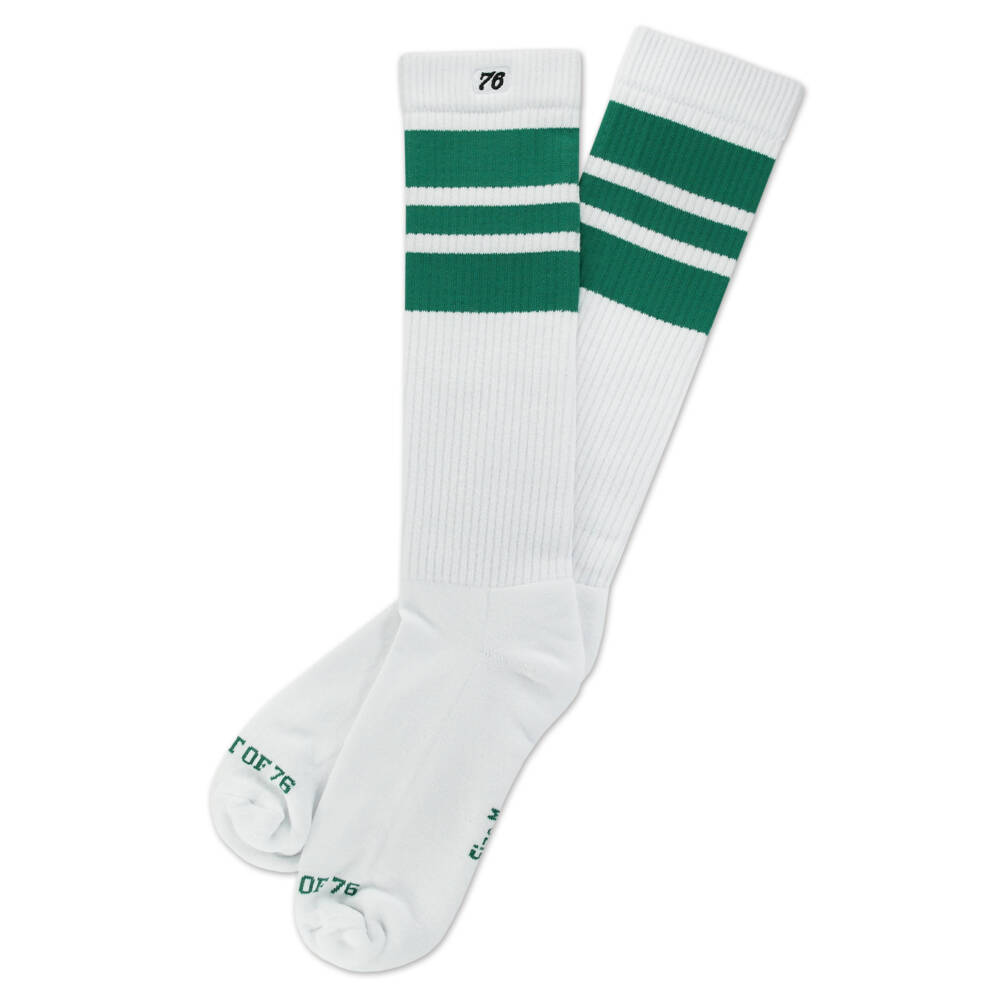 Spirit of 76 Knee Socks Oldschool Greens on White