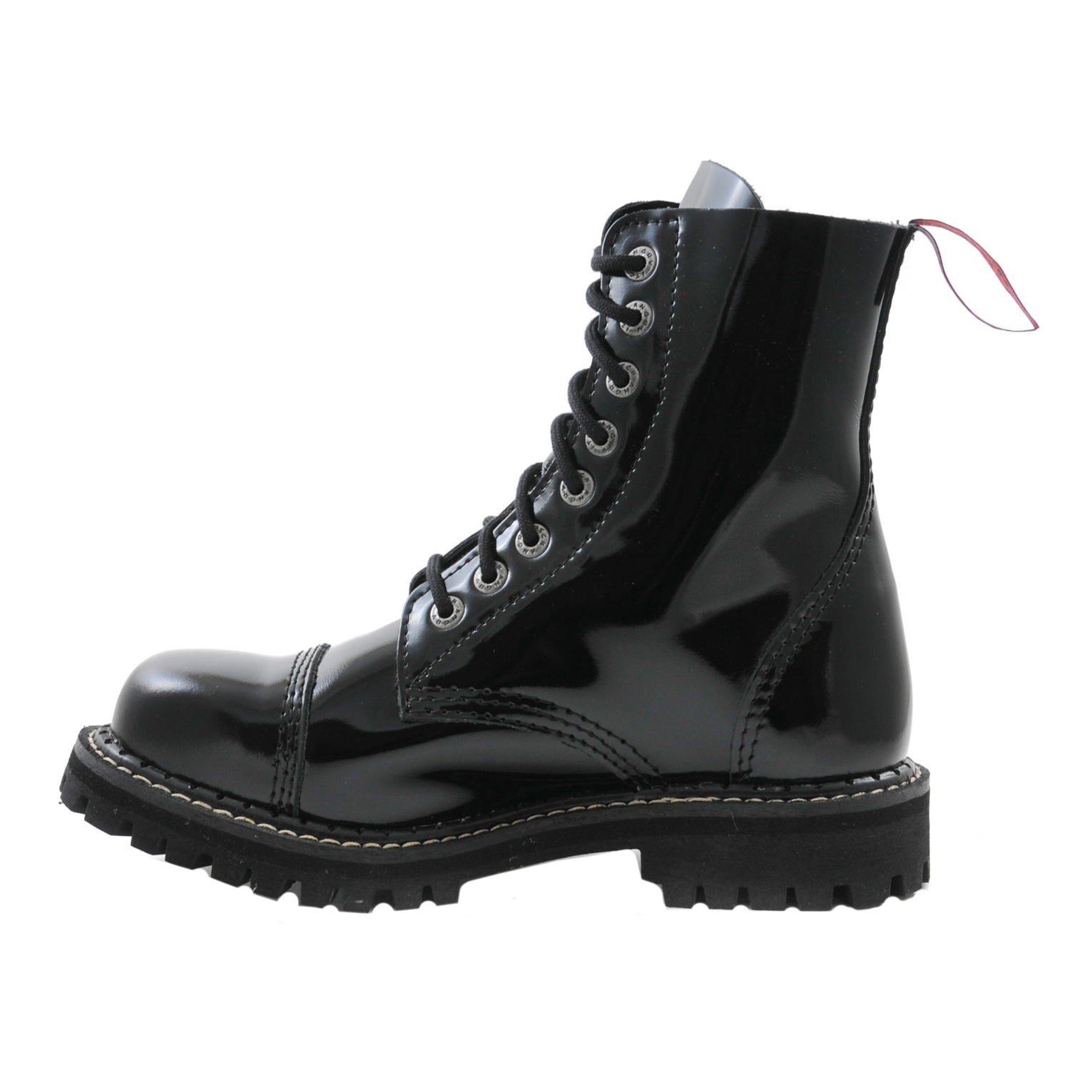 Angry Itch 8 Eye Gothic Punk Army Ranger Patent Boots Wonderland 13 Store