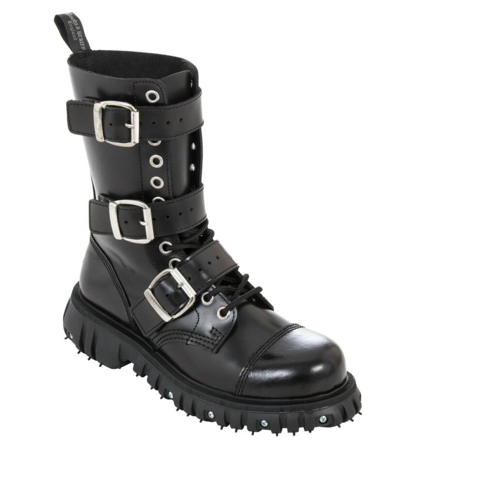 Boots & Braces 12-Eye Boots Massiv 3 Buckle