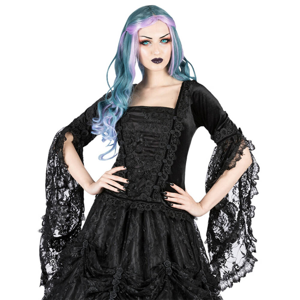 Sinister Top Black Paisley Rose
