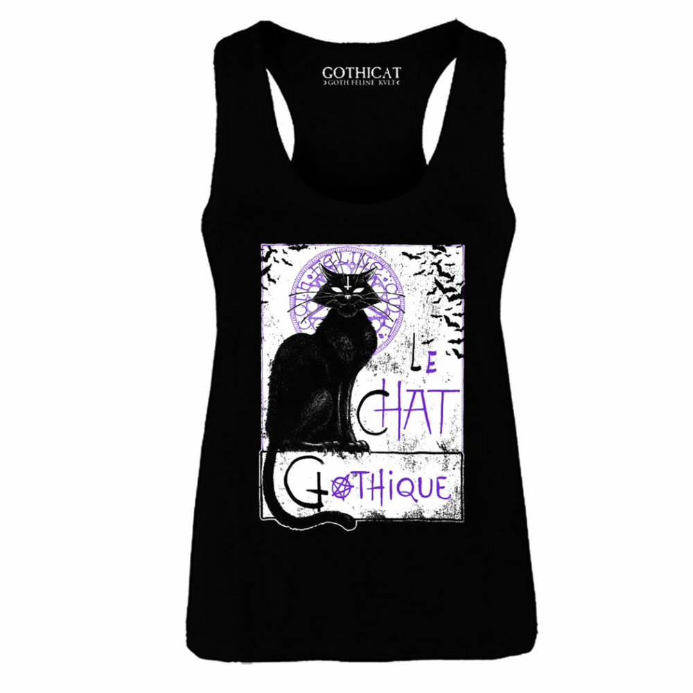 Gothicat Tank Top Le Chat Gothique Noir