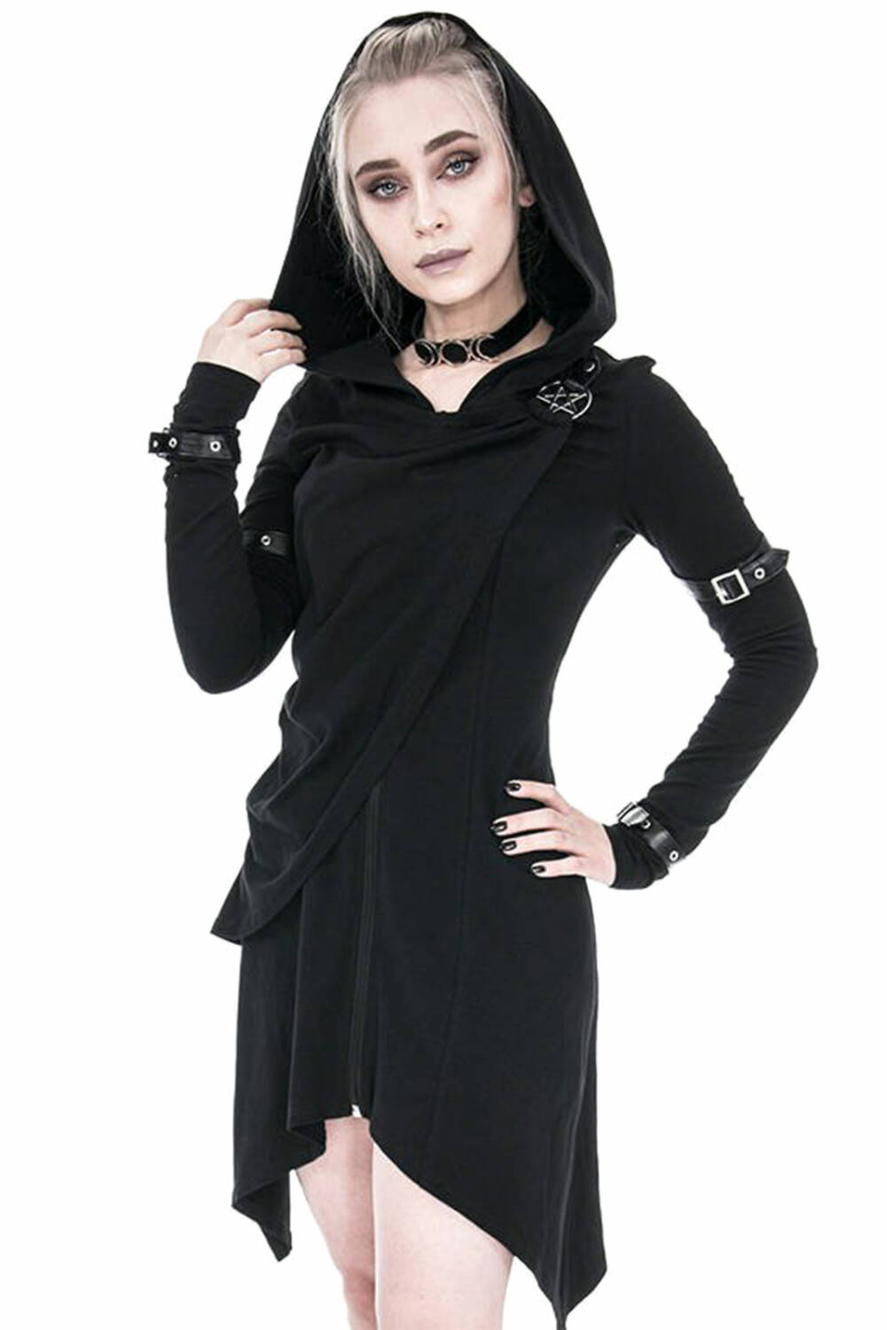 Restyle hooded jacket Black Hecate