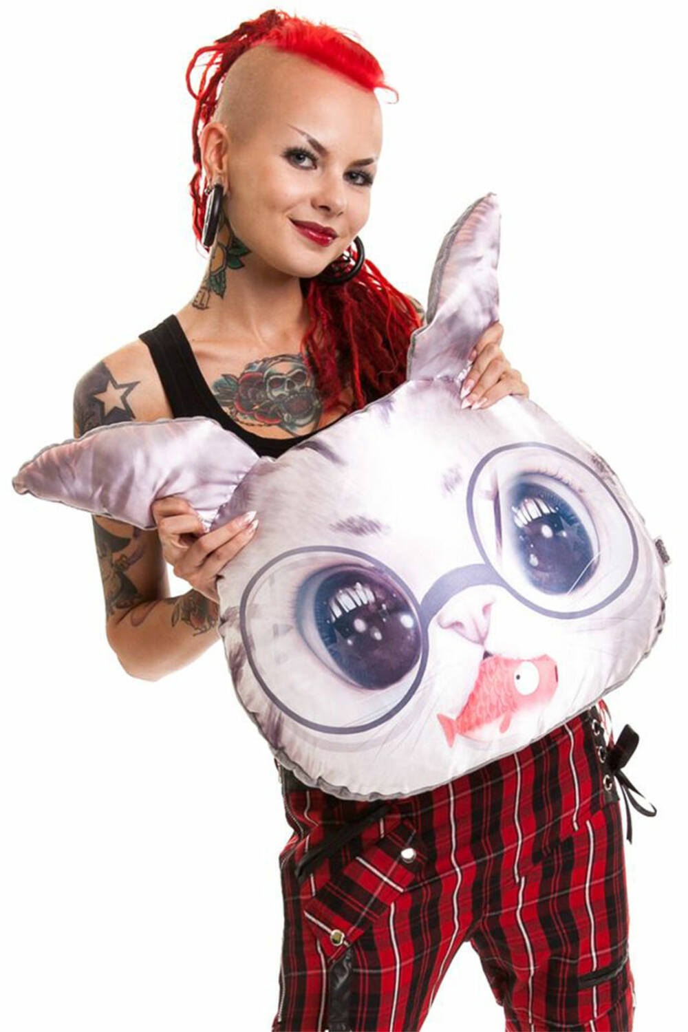 Cupcake Cult Cushion Cover Cat Fish - Image 2
