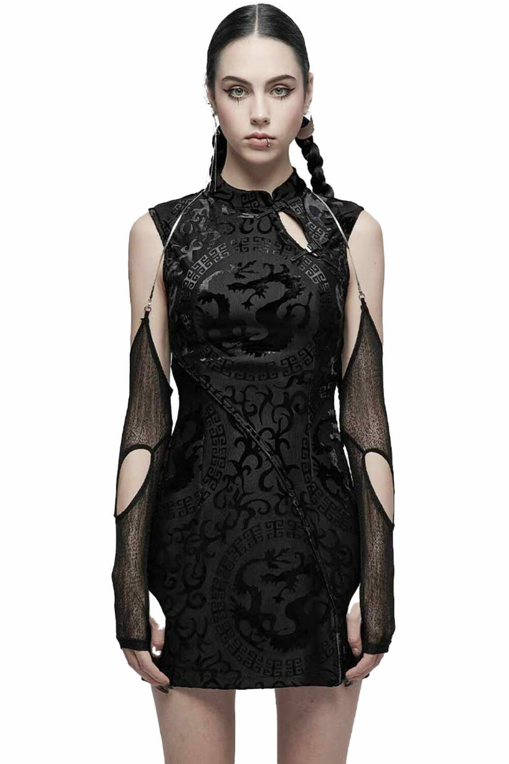 Punk Rave Gloves Nexus Cut-Out