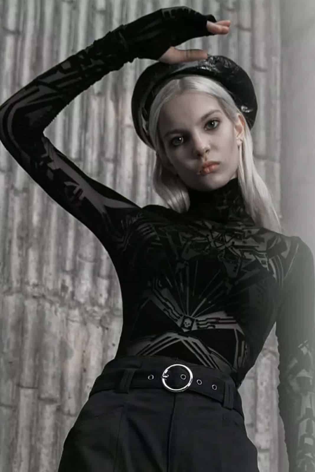 cyber goth top