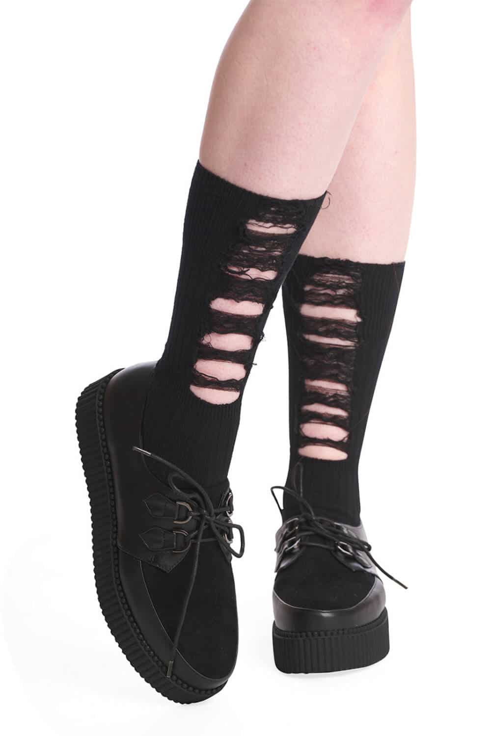 Banned socks Dystopian Distressed