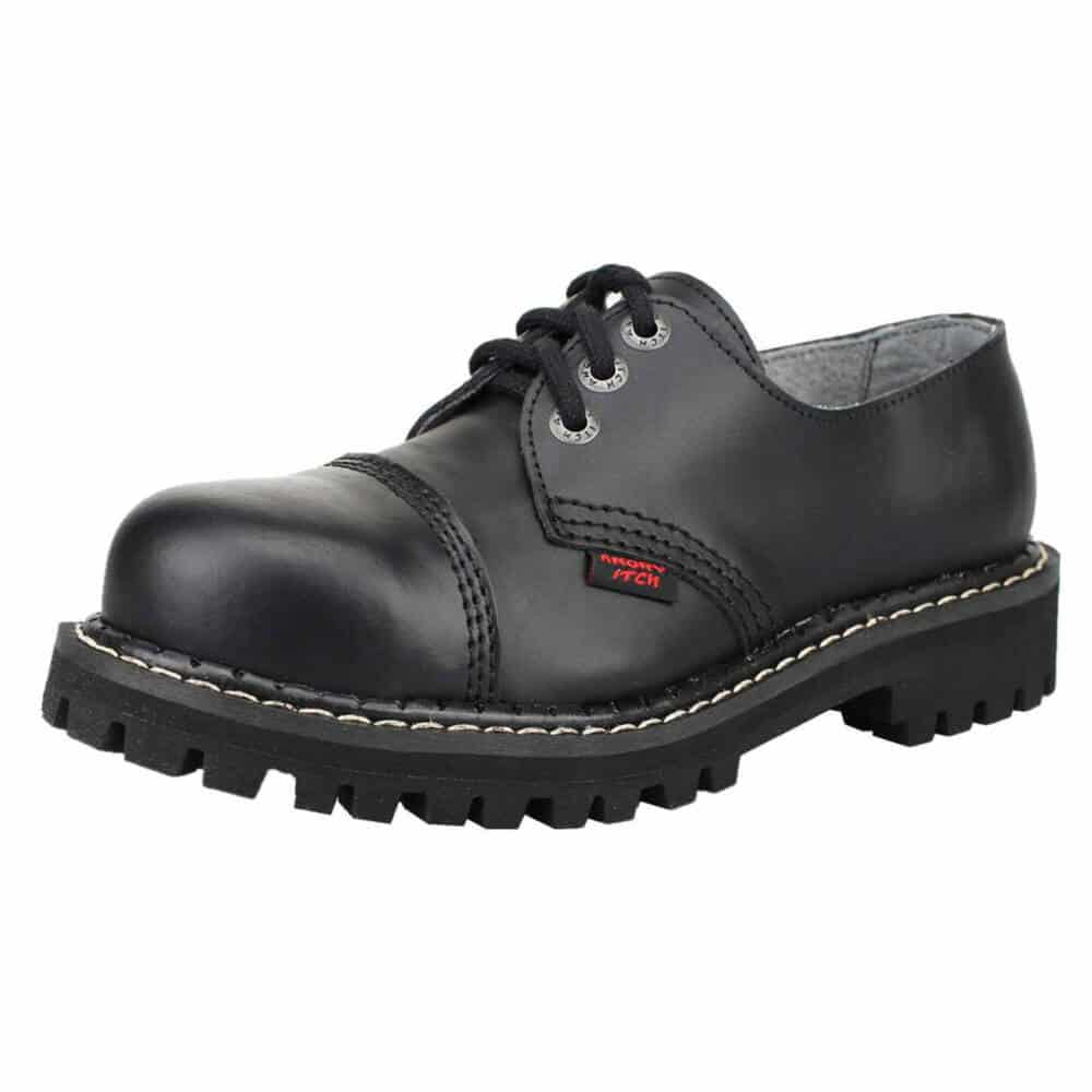 Angry Itch 3 Hole Lace Up Low Shoes