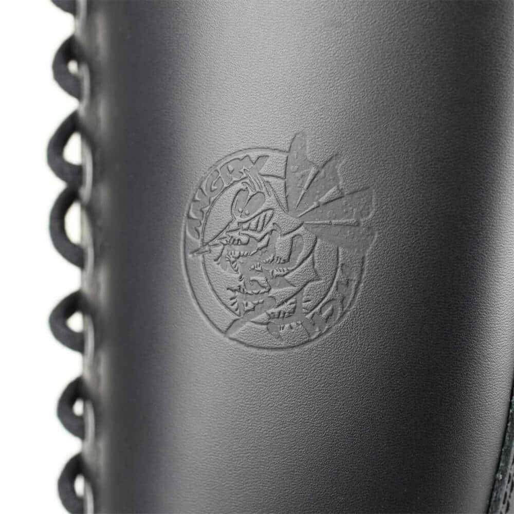 Angry Itch 20 Hole Gothic Punk Army Ranger Leather Boots - Image 8