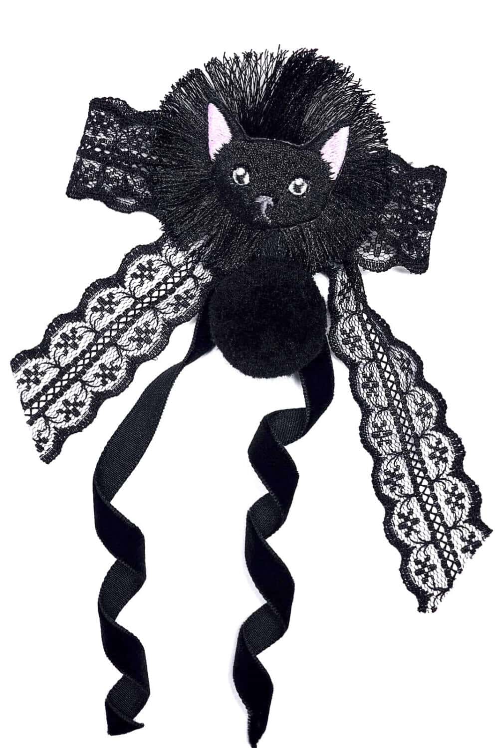 Punk Rave Bow Tie Black Cat - Image 2
