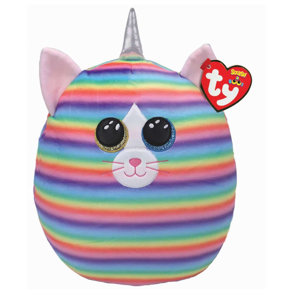Ty stuffed animal Squish a Boo cat Heather