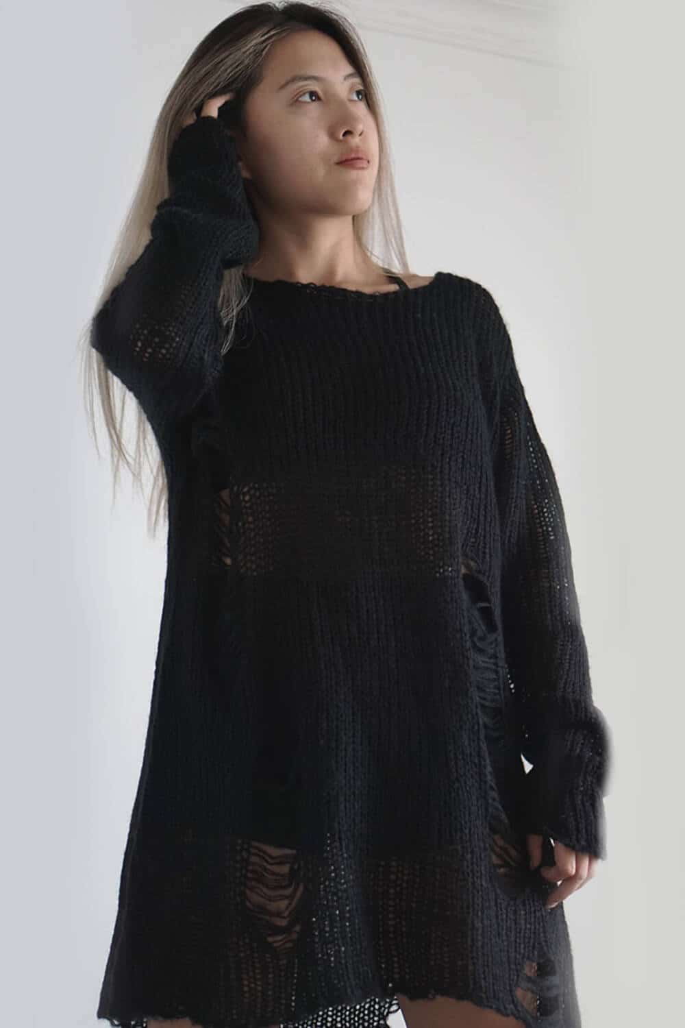 Moonattic Sweater Emotic Black - Image 3