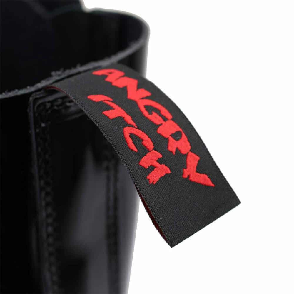 Angry Itch 20 Hole Gothic Punk Army Ranger Patent Leather Boots - Image 9
