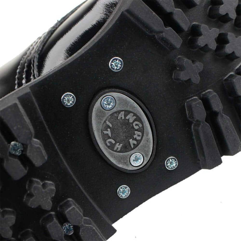 Angry Itch 20 Hole Gothic Punk Army Ranger Patent Leather Boots - Image 10