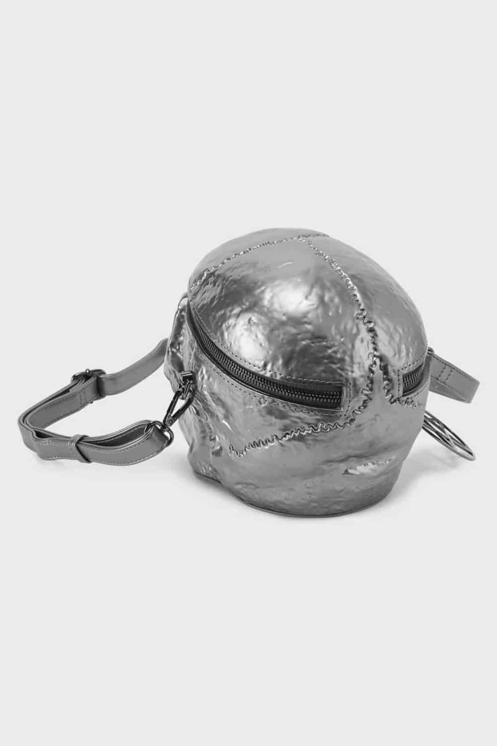 Killstar Handbag Gunmetal Grave Digger Skull - Image 3