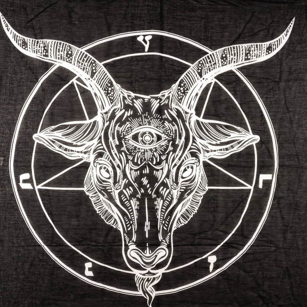 Black Sinner Bandana Baphomet Circle - Image 4