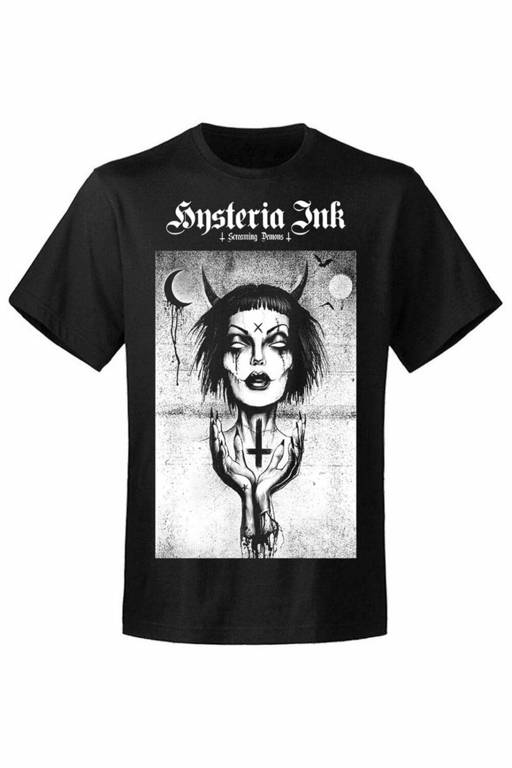 Hysteria Ink T-Shirt Screaming Demons Witch