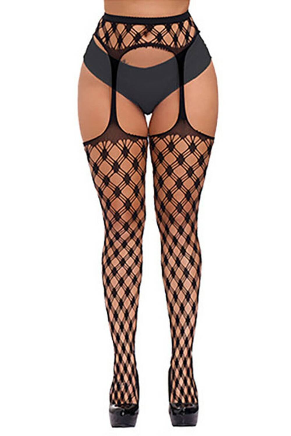 Alcatraz Gothic Tights Suspender V3
