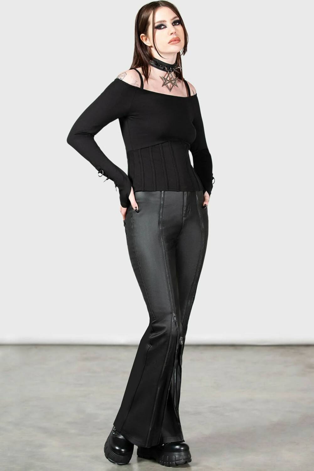 Killstar Top Desolate Cold Shoulder - Image 3