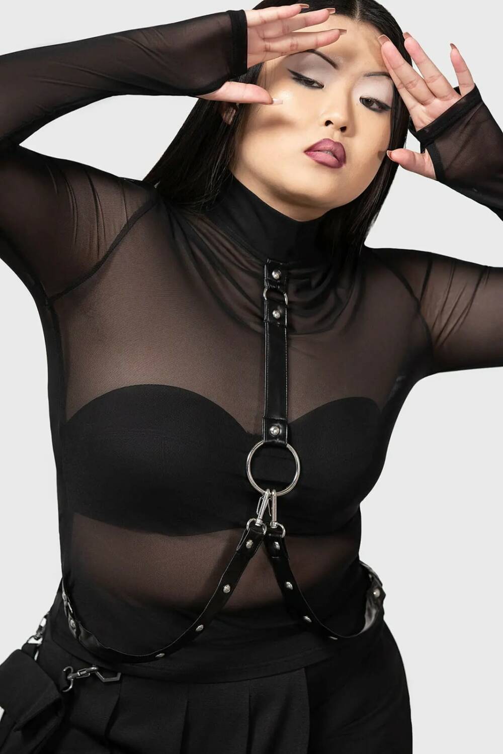 Killstar Top Mock Widow Mesh - Image 3