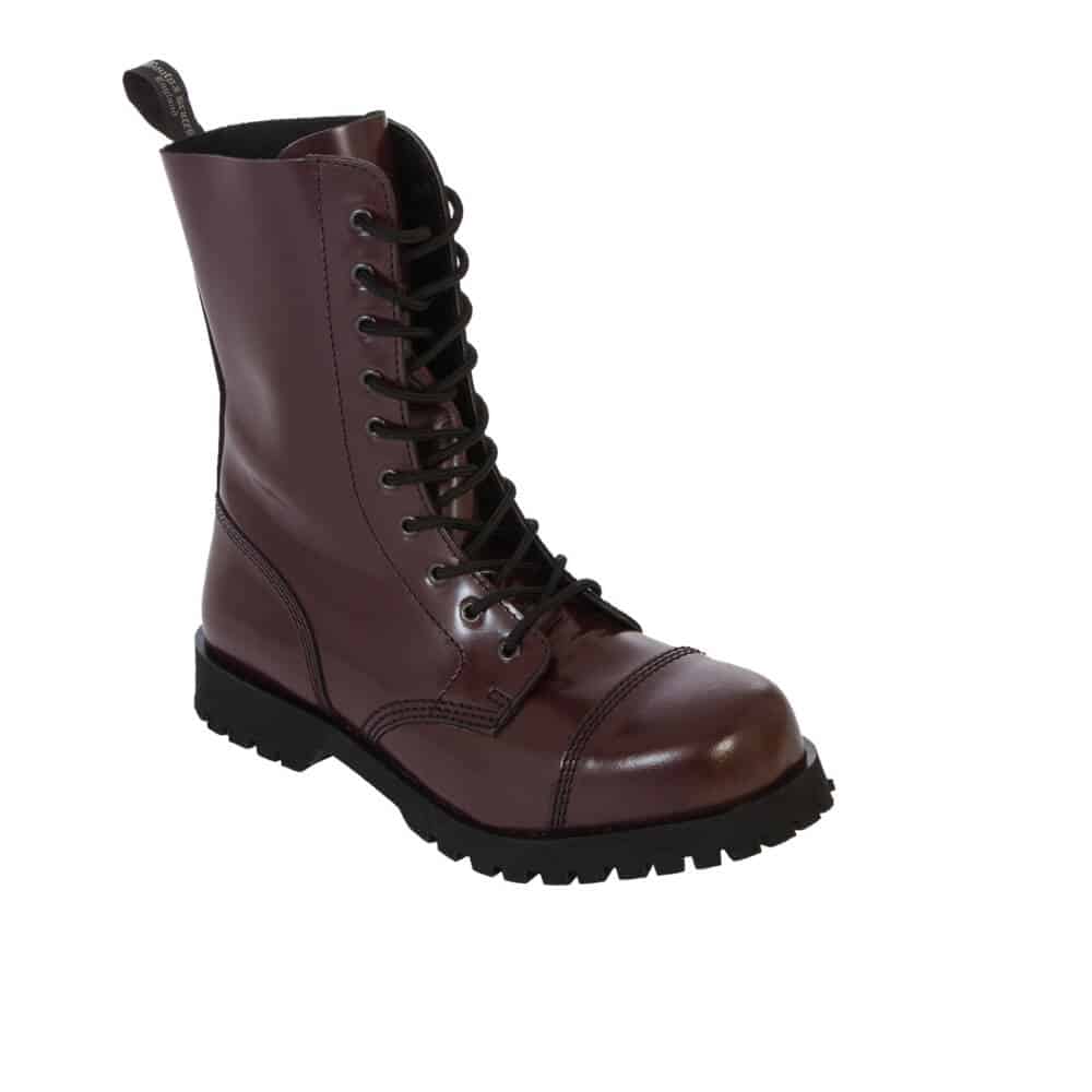 Boots & Braces 10-eye boots Cherry