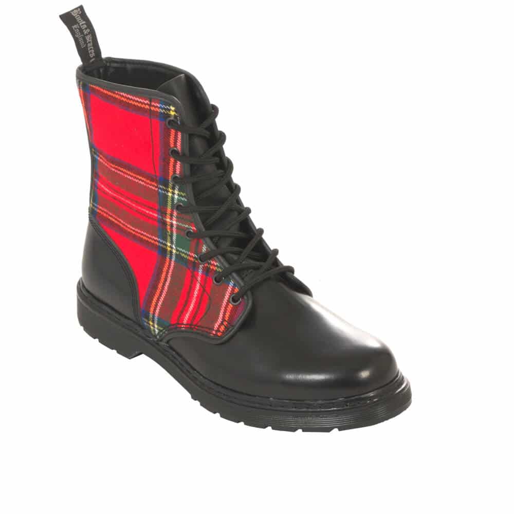 Boots & Braces Easy Way Tartan 8-Eye Boot
