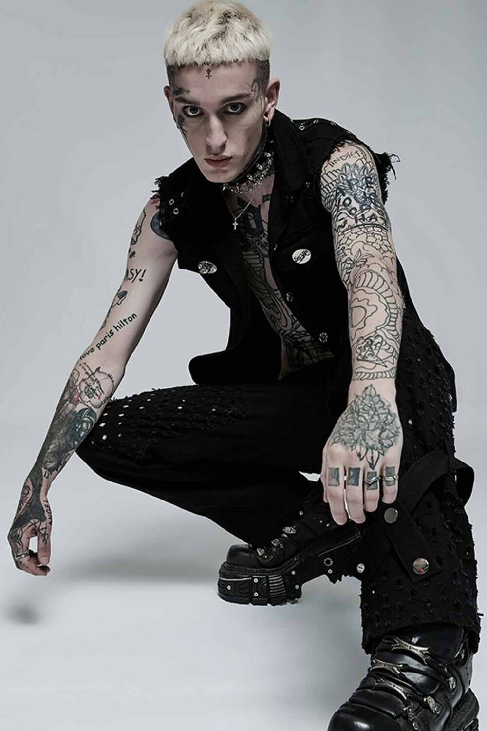 Punk Rave Vest Deviant Behaviour - Image 3