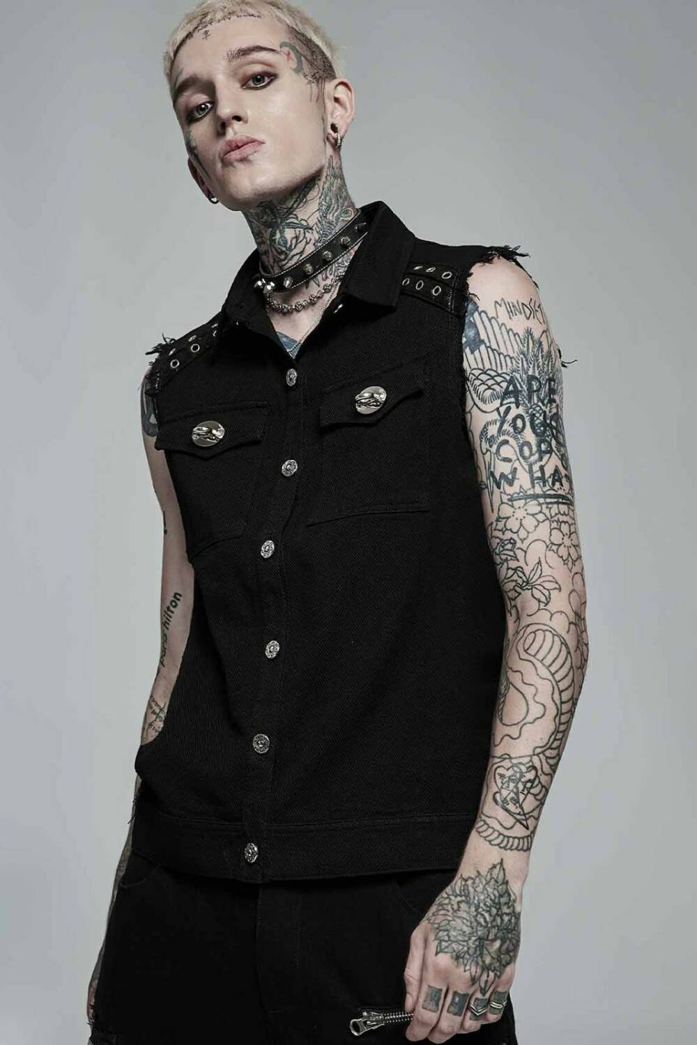 Punk Rave Vest Deviant Behaviour - Image 7
