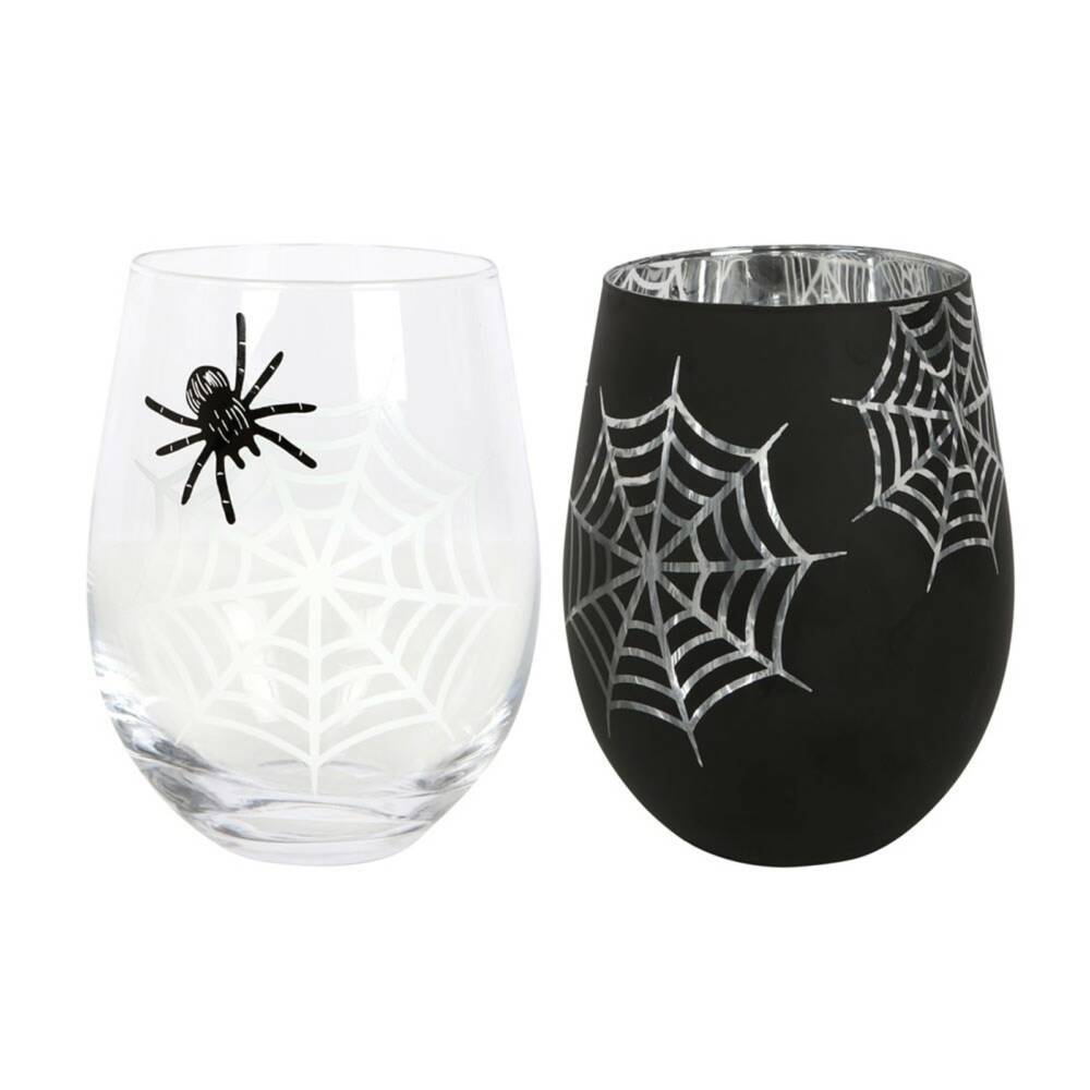 Spirit of Equinox Wine Glass Set Spider and Web