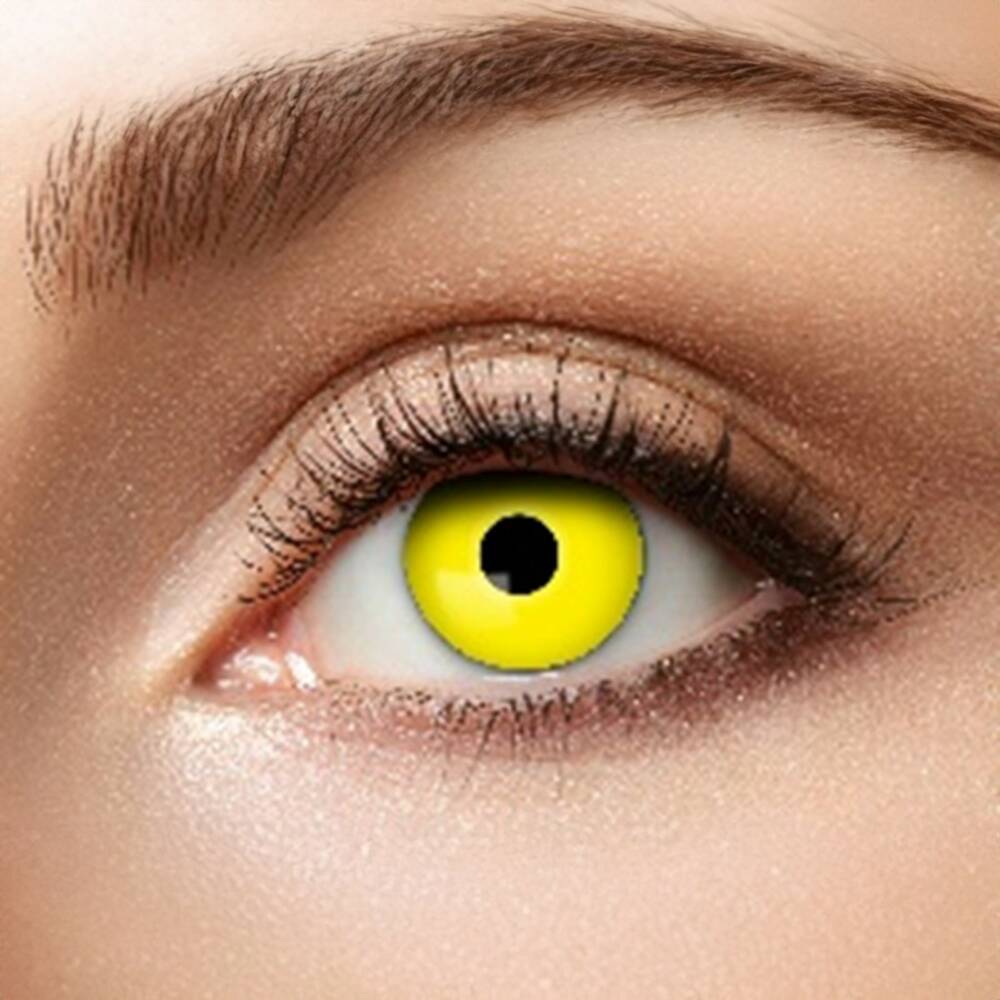 Eyecatcher Contact Lenses Yellow Crow Eye