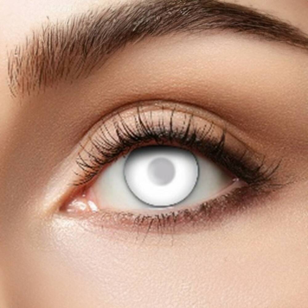 Eyecatcher Contact Lenses Blind White Visible