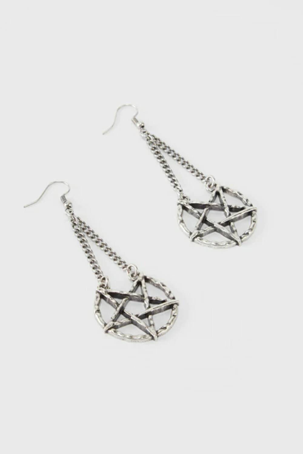 Killstar earrings Broken Seal Pentagram