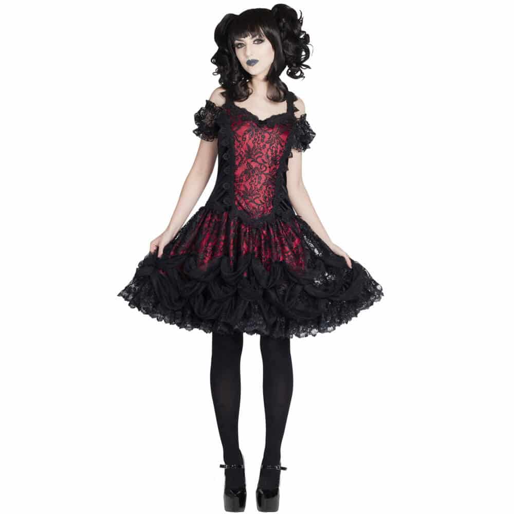Sinister mini dress Red Gothic Heart