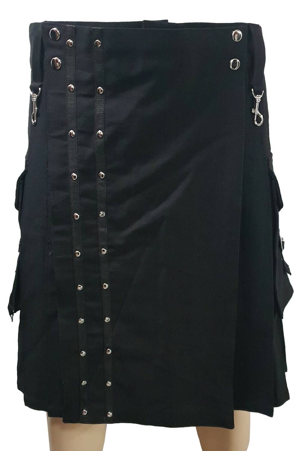 Hysteria Ink Kilt Black Denim