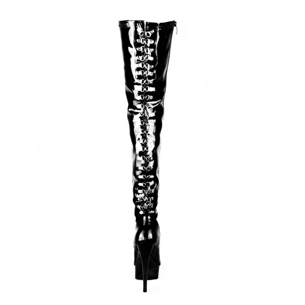 Erogance overknee boots stretch lacquer Iskierka - Image 5
