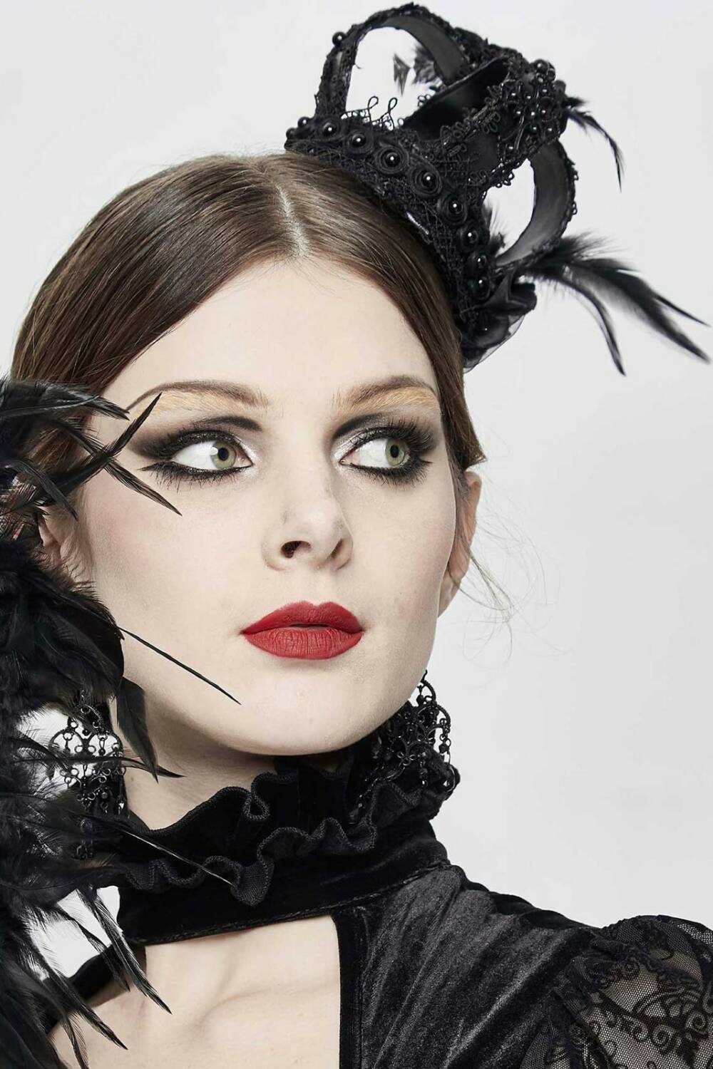 Devil Fashion Mini Hat Gothic Queen Crown - Image 4