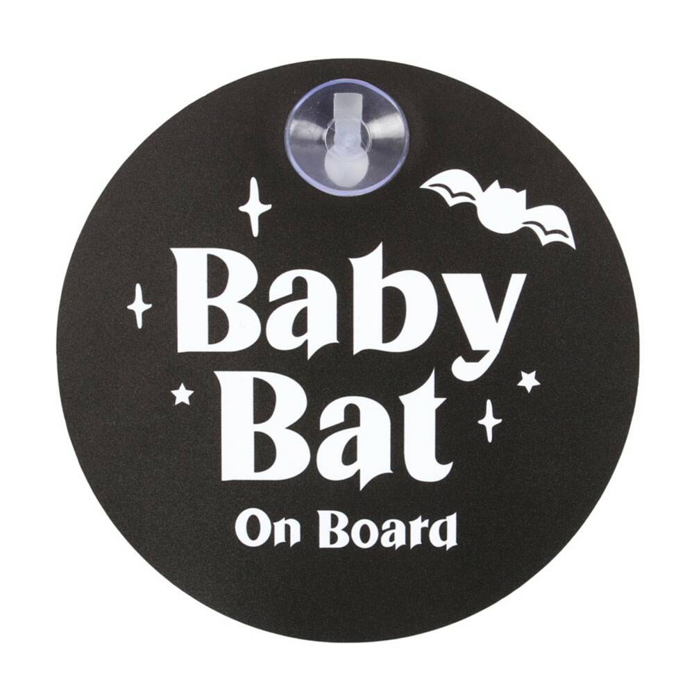 Spirit of Equinox window sign Baby Bat on Board