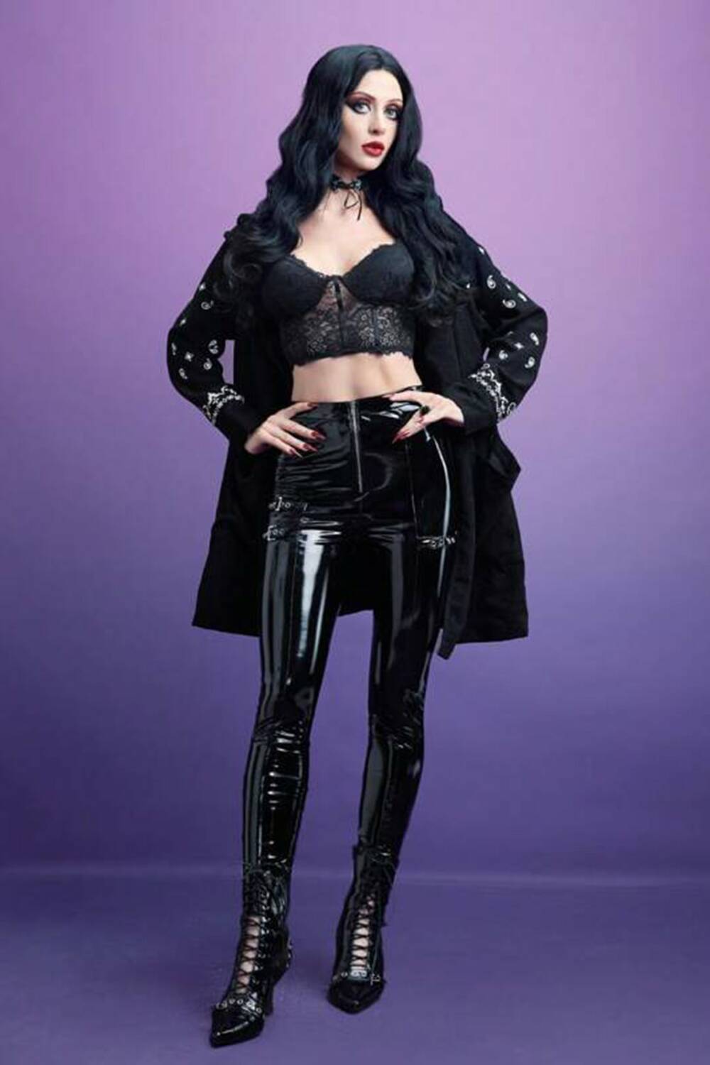 Romwe vinyl pants Grub Girl - Image 3