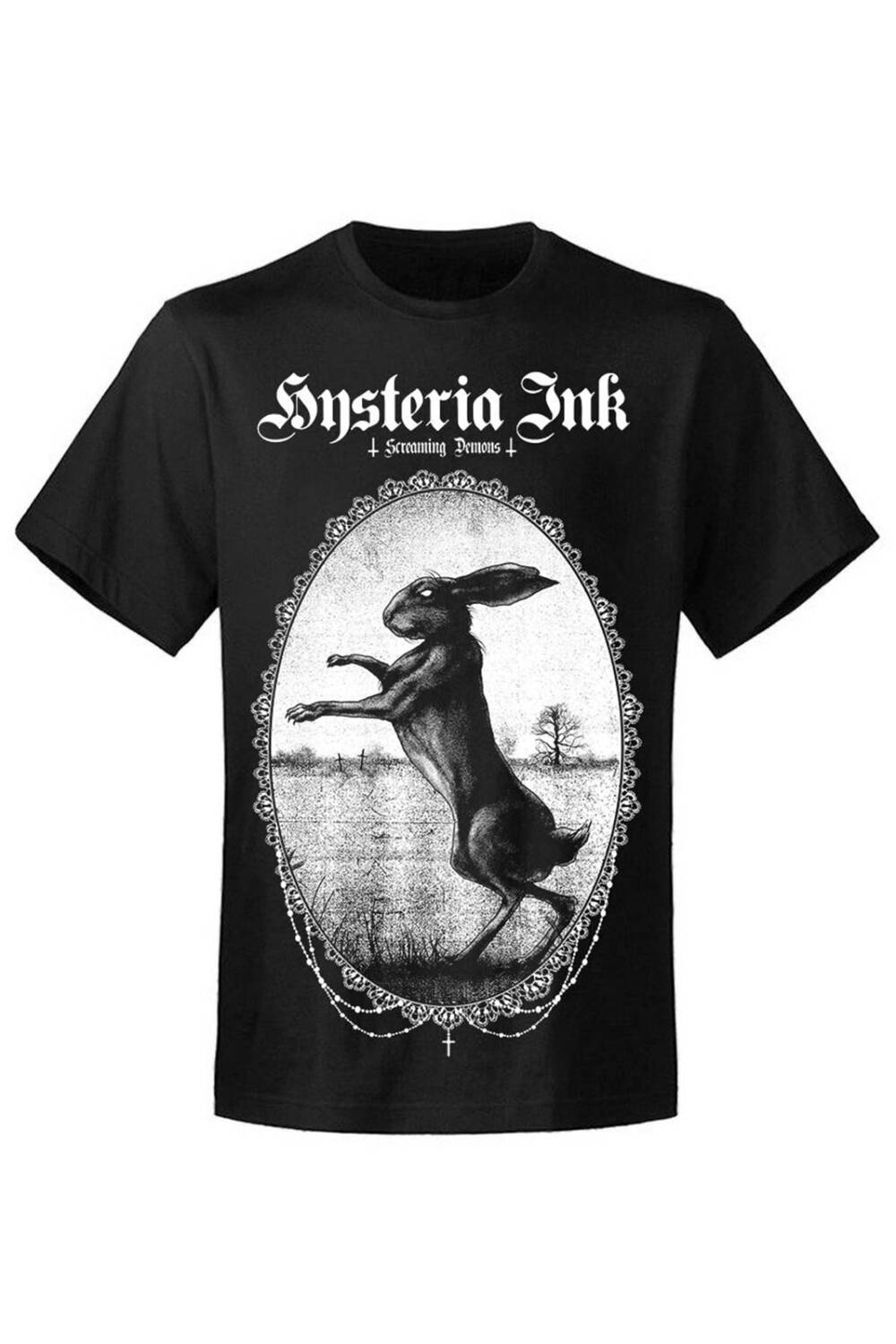 Hysteria Ink T-Shirt Black Haire