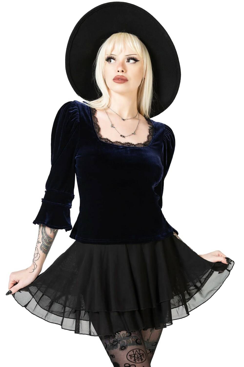 Killstar Top Dottie Dottie Velvet