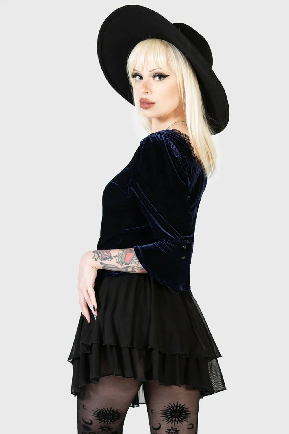 Killstar Top Dottie Dottie Velvet - Image 2