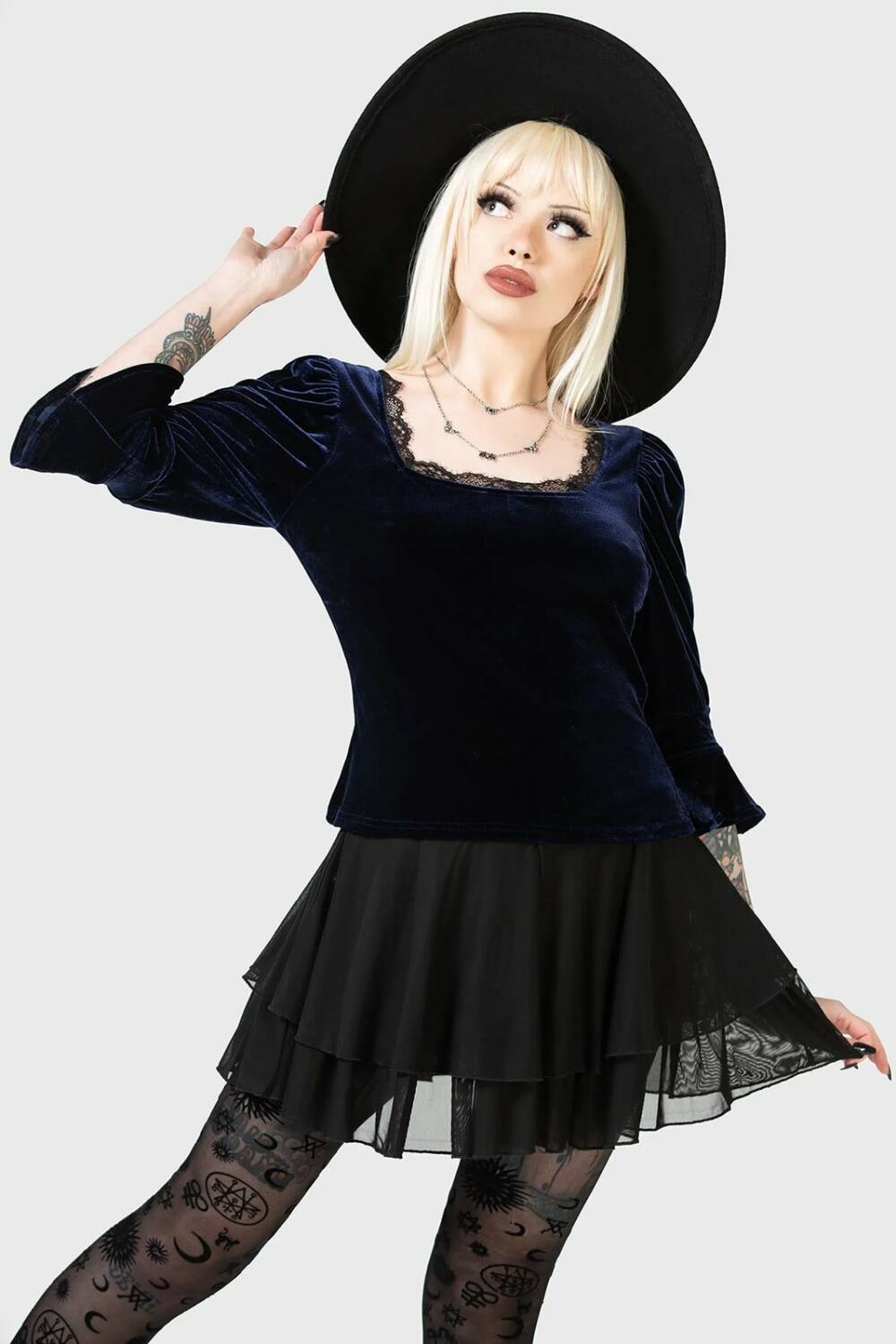 Killstar Top Dottie Dottie Velvet - Image 4