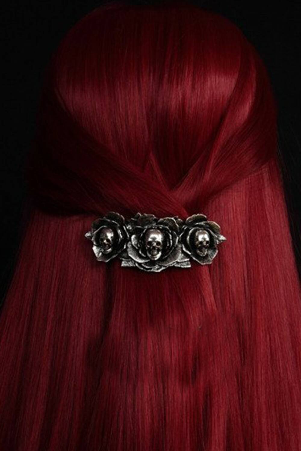 Restyle hair clip Roses and Skulls - Image 2