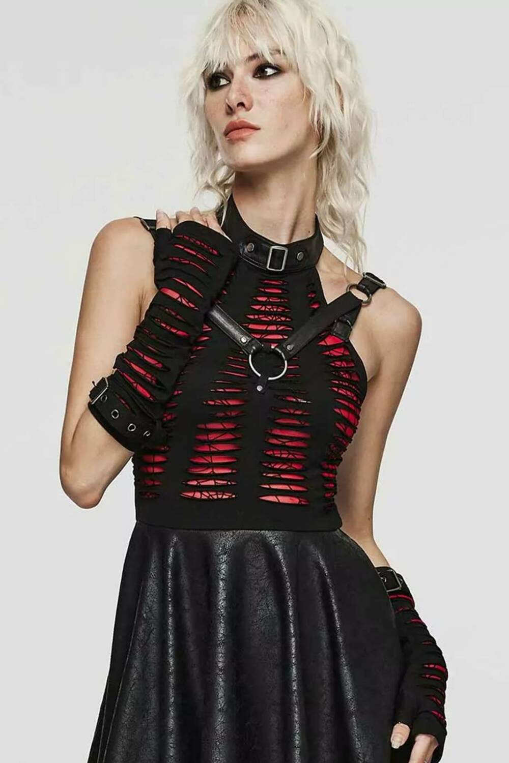 Punk Rave Gloves Black Widow - Image 2