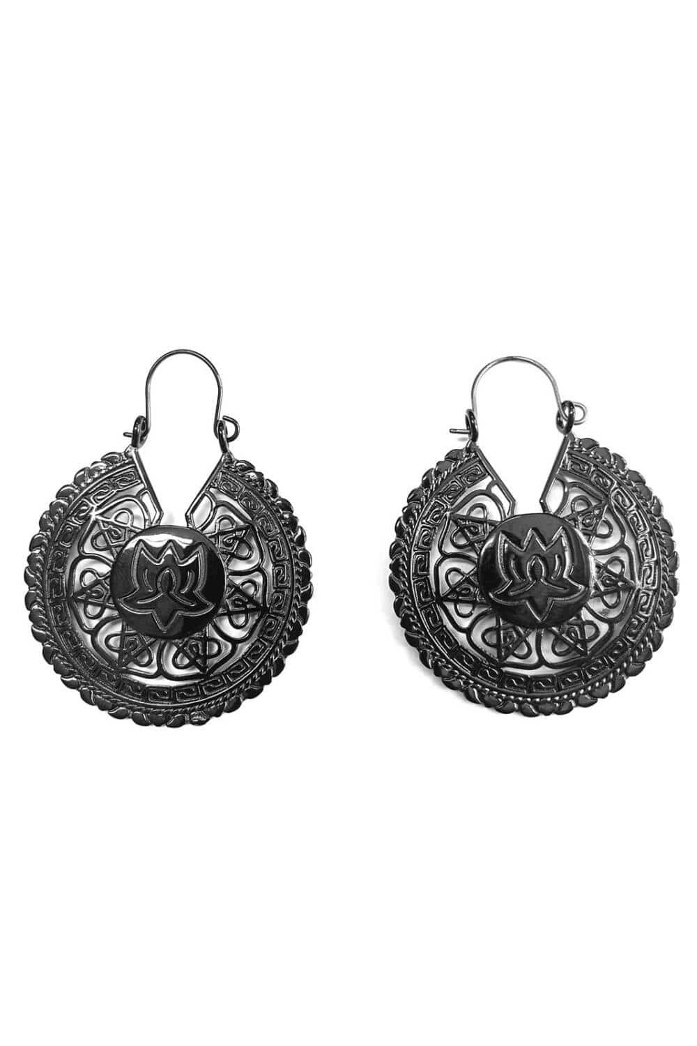 White Dragon earrings Closed Seal