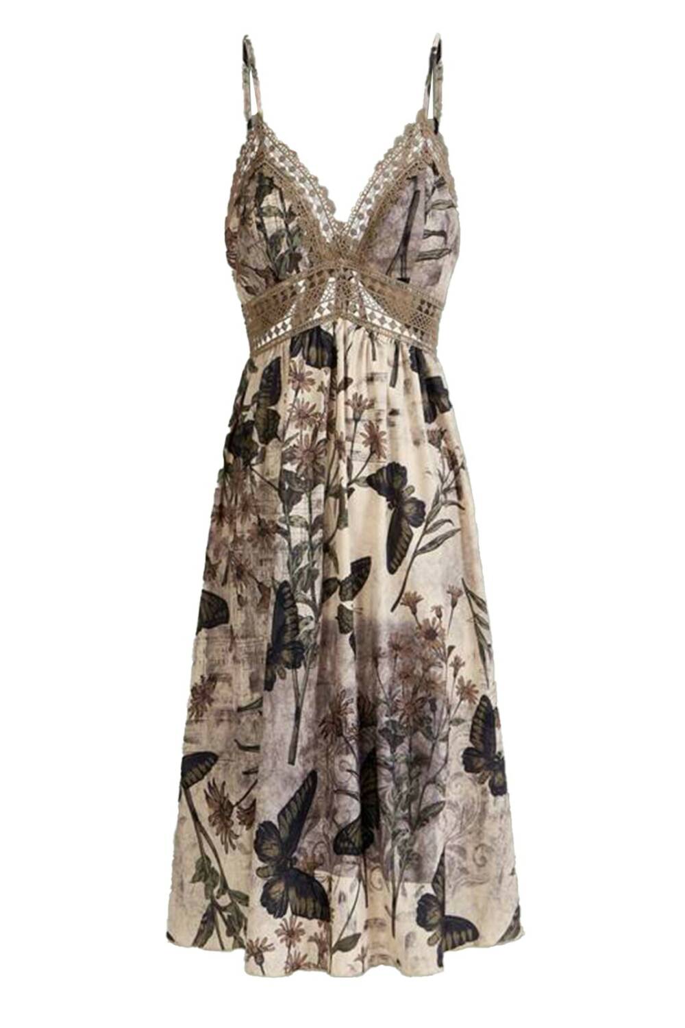 Romwe dress Meadow of Butterflies