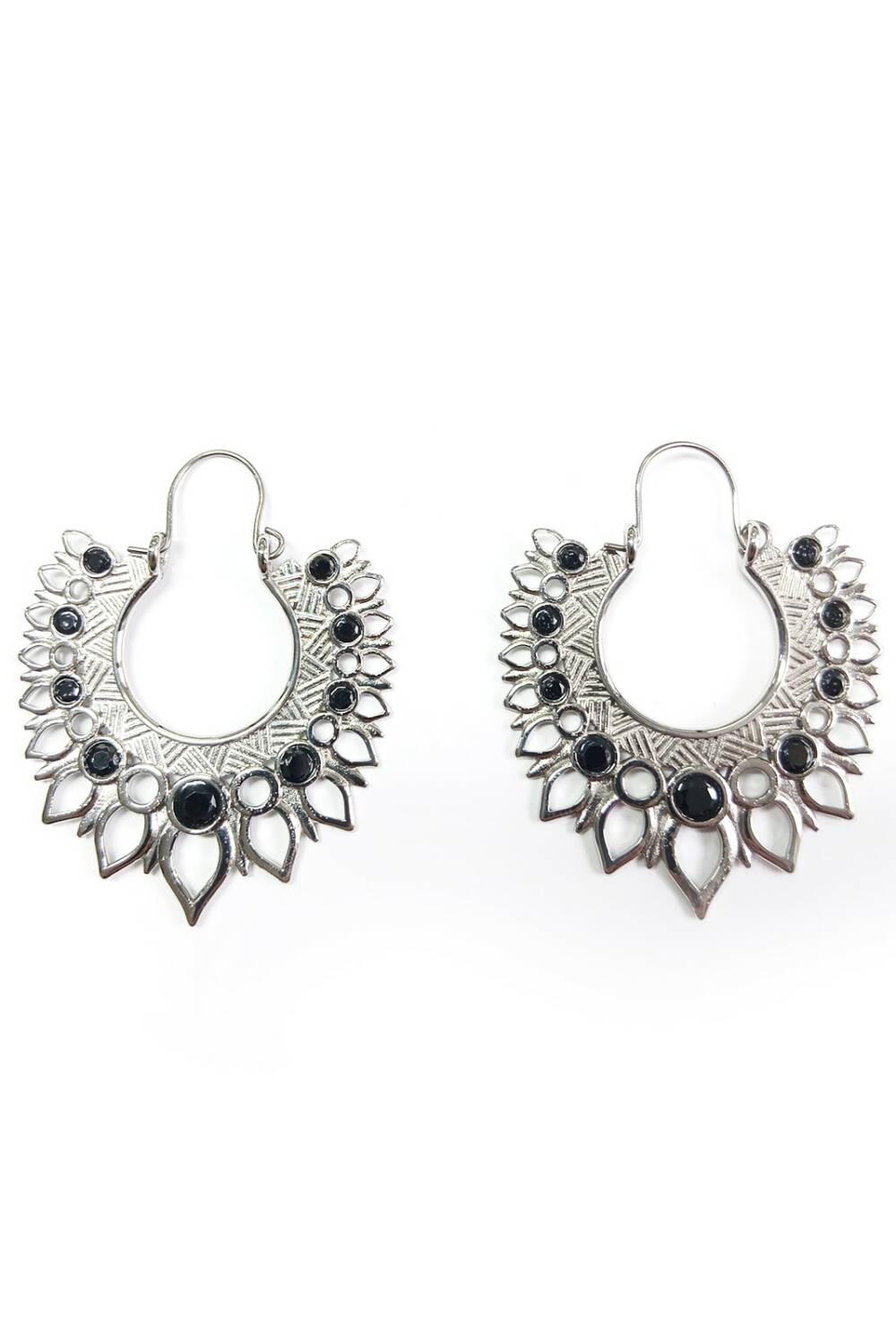 White Dragon earrings Gaia