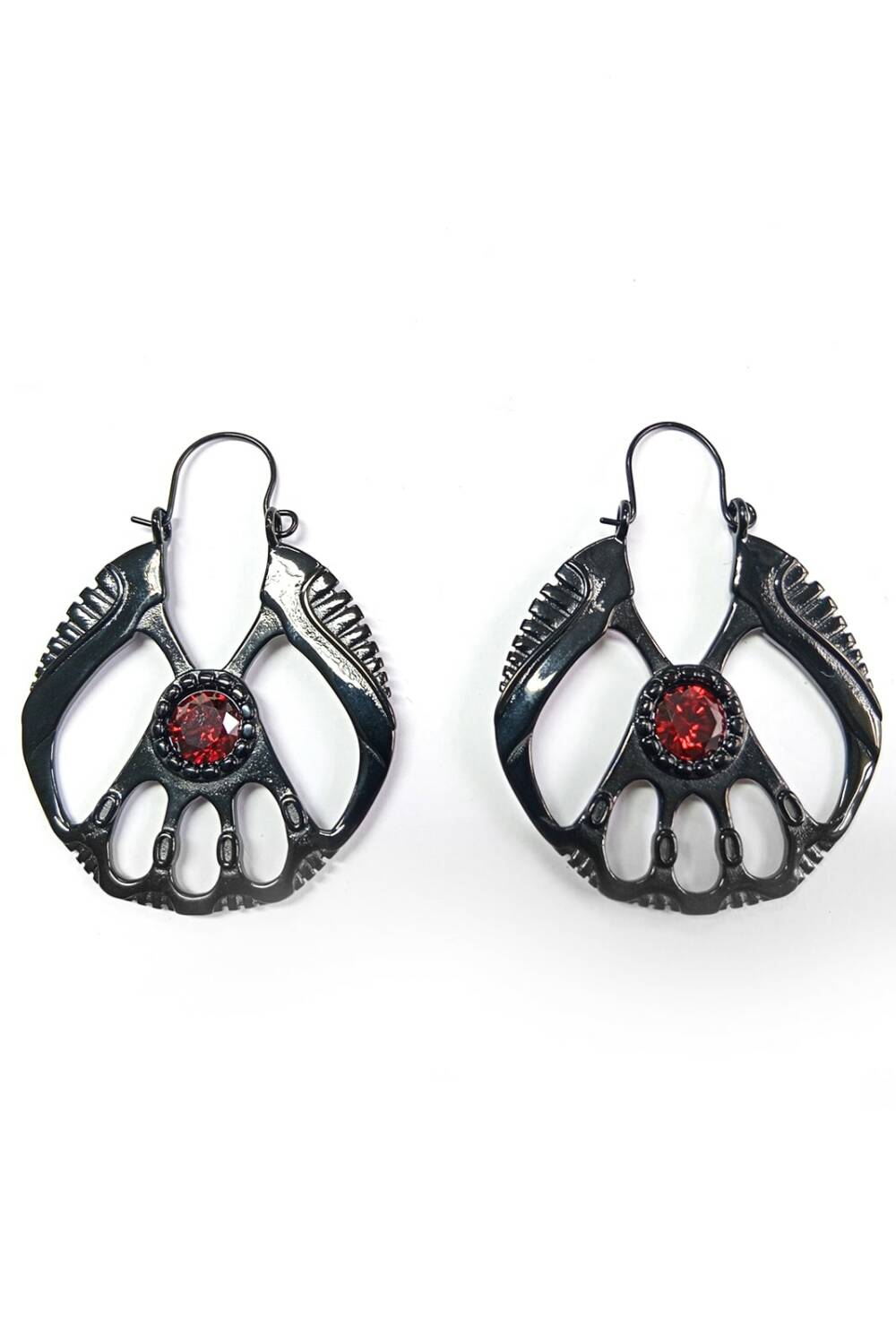 White Dragon earrings Divine Footprints